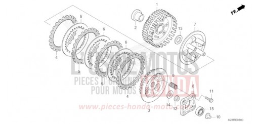 EMBRAYAGE CRF125FS de 2025